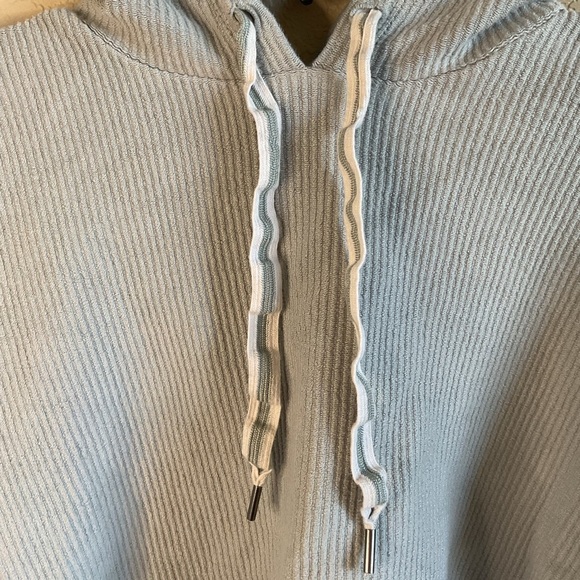 Aerie Womens Small‎ New Love Cotton Corded Cropped Pullover Relaxed Hoodie - Picture 3 of 5